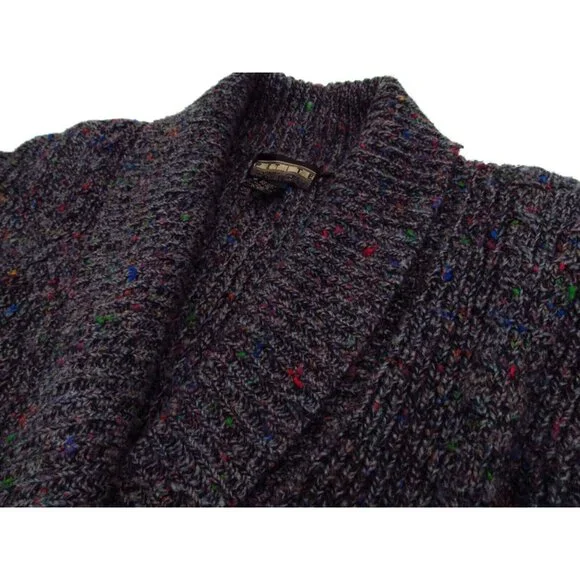 Vintage Petite Sophisticate Cardigan Sweater Womens Small Cable Knit Open V-Neck - Picture 5 of 12